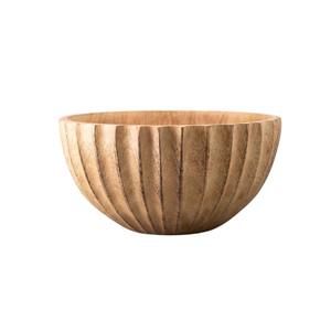 Tazón de Madera de Mango Tallado a Mano Creativo, Tazón Decorativo para Frutas, Ensaladas o Palomitas de Maíz con Acabado Quemado, Vajilla de Cocina para el Hogar - Product Image 2