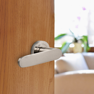 Emuca 50mm rosace aluminium nickel satiné poignées de porte et de fenêtre modèle 9172051 Espagne pour portes Bunbury - Product Image 2