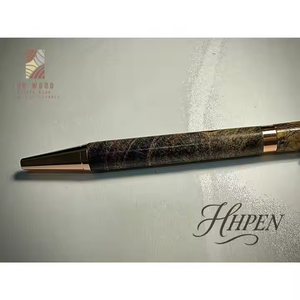 Artisan-Made 0.7mm Coffee Burl Stylos À Bille Du Vietnam Expérience D'écriture Lisse-Vente En Gros - Product Image 1