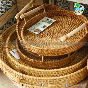 สินค้ายอดนิยมการผสมผสานที่ลงตัวระหว่างศิลปะและการใช้งาน: ถาดหวายจากเวียดนามที่มีคุณภาพสูง - Product Image 4