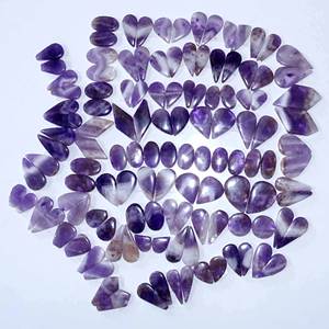 Par de cabujones de amatista natural, venta al por mayor, amatista para hacer joyas colgantes, par de amatista natural, piedras preciosas sueltas - Product Image 5