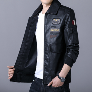 Veste en cuir pour homme de haute qualité de meilleur fournisseur de différentes tailles vente directe d'usine Veste en cuir pour homme - Product Image 6