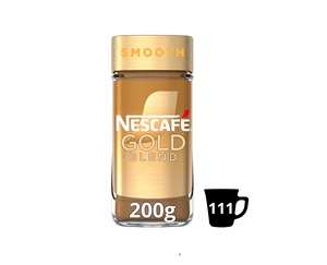 เนสกาแฟ โกลด์ เบลนด์ สมูท พรีเมียม กาแฟสำเร็จรูป รสชาติกลมกล่อม หอมละมุน กาแฟอาราบิก้าและโรบัสต้าคั่วอ่อน 200 กรัม - Product Image 1