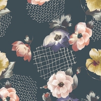 Tela Crepé de Poliéster Koshibo de China, Material Suave, Diseños Personalizados para la Temporada de Verano, Impresión Digital para Vestidos de Novia