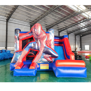 Portable Superhero <b>Inflatable</b> Bouncy Castle Commercial PVC Wet Dry Slide Combo Moonwalk Bouncer - Product Image 3