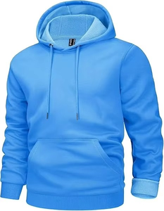 Sudadera con Capucha de Forro Polar Ligero 100% Algodón con Estampado Personalizado de Fábrica 2025, Sudadera Holgada de Invierno para Hombre, Estilo Hip Hop, Talla Grande - Product Image 3