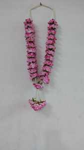 Guirnalda Rosa Jaimala Varmala para novio y novia, guirnalda de flores artificiales hechas a mano para novio y novia, accesorios de boda - Product Image 2