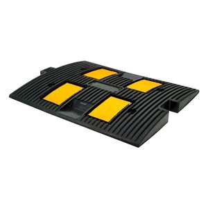 Pente de ralentissement extérieure en caoutchouc à 4 bandes de 3 mètres en plastique pour les lieux de passage routier - Product Image 6