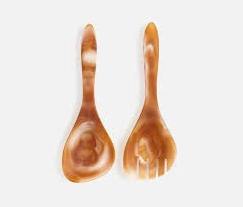 Elegant Handcrafted Resin <b>Salad</b> Server Set <b>Spoon</b> And Fork Stylish Resin Cutlery For Dining Table Home Kitchen And Hotel Use - Product Image 6