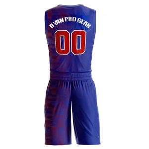 Uniforme de basket-ball imprimé personnalisé uniforme de basket-ball pour jeunes et adultes ensemble uniforme de basket-ball personnalisé maillot et shorts - Product Image 3