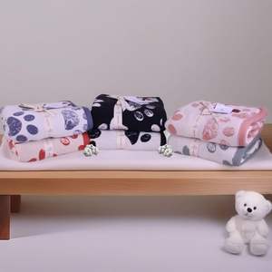 ผ้าห่มพี่เชอร์ปา-80x100ซม. (100% ผ้าฝ้ายอินทรีย์-450gr) สีเขียว/สีเบจ - Product Image 4