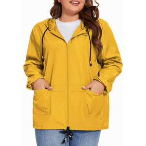 Veste Softshell pour femmes formation personnalisée coquille souple coupe-vent vestes de pluie fermeture éclair complète vêtements de randonnée imperméables pour les femmes - Product Image 2