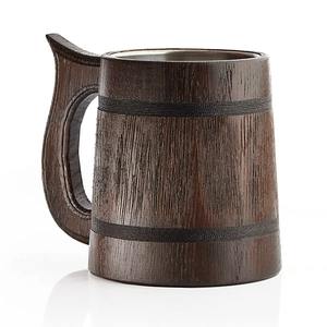 Jarra de Cerveza de Madera Hecha a Mano Más Vendida, Jarra de Cerveza de Madera de Lujo, Estilo Vintage, Alta Demanda, Hecha en India, Jarra de Vino y Cerveza de Madera - Product Image 6