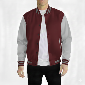 Chaqueta Varsity de Alta Calidad para Hombre, Cálida y Elegante, Estilo Urbano, Chaqueta Bomber Universitaria Informal y Urbana, Servicio OEM - Product Image 1
