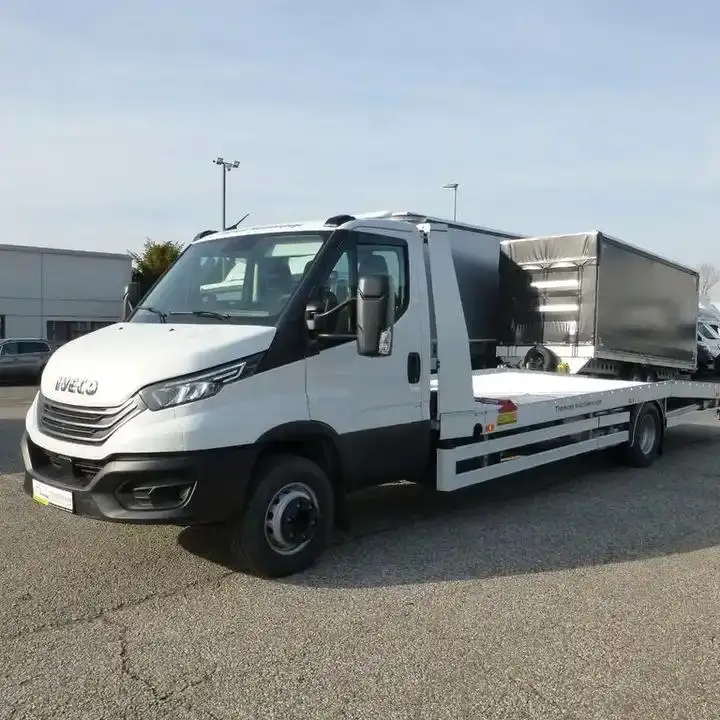 Ivecos Daily 70C18 Fest-plateau Alu Premium Automa usado Nuevo camión de remolque, Vav, sin accidentes y garantía