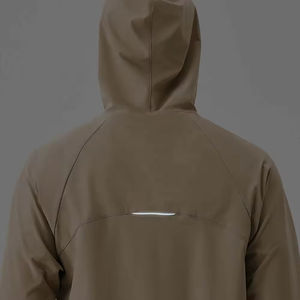 Chaqueta deportiva con capucha y cremallera ligera personalizada de alta calidad, chaqueta deportiva holgada informal para senderismo, gimnasio, Fitness, chaqueta de chándal de nailon para hombres - Product Image 4