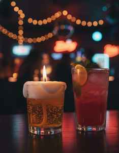 Bougie en verre de bière, bougie de fête, qualité supérieure, aspect bière réel, pour la décoration de fête, OEM ODM, vente en gros d'usine - Product Image 5