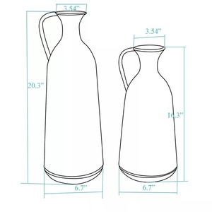 Jarrones de hierro costeros elegantes para interiores de lujo, jarrones de hierro superventas para decoración moderna de playa, recién llegado costero - Product Image 4