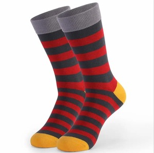 High Quality Men's <b>Long</b> Striped <b>Socks</b> Large Size Hot Sale Business Casual Cotton Happy Colorful <b>Long</b> <b>Socks</b> - Product Image 1
