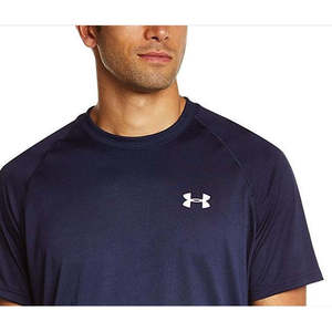 Camiseta Oversize Heatgear para Hombre de Under Armour, Color Azul Marino, Diseño Sólido, 180 Gramos, Talla Pequeña - Product Image 2