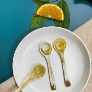 กระจกแบนขัดเงารูปสัตว์ไม่เหมือนใครช้อนเขาวัวควายธรรมชาติดีไซน์ไม่เหมือนใครสำหรับตกแต่งโต๊ะในร้านอาหาร - Product Image 6