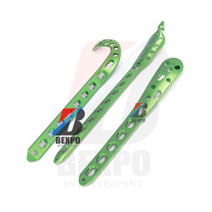 Plaque de verrouillage de sécurité du tibia distal médial de couleur verte 3.5 avec kit de chirurgie orthopédique à languette Titanium - Product Image 6