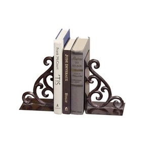 Serre-livres en fer lourd au design exclusif avec un savoir-faire haut de gamme idéal pour la décoration intérieure de luxe et l'organisation élégante des étagères - Product Image 1