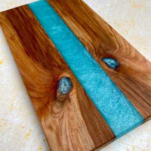 Resina Acacia Madera Ajedrez Pan Carne Tabla De Cortar - Product Image 2