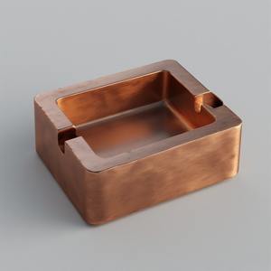 ที่เขี่ยบุหรี่อลูมิเนียมกลมดีไซน์เนอร์พร้อมฝาปิดที่ทันสมัยกันลมเป็นมิตรกับสิ่งแวดล้อมและทนทานสำหรับสำนักงานและโต๊ะบาร์ - Product Image 5