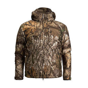 Chaqueta de Caza para Hombre, Softshell, Tejida, con Cremallera, Impermeable, Cortavientos, con Capucha, para Senderismo al Aire Libre, con Logotipo Personalizado en la Parte Delantera, para Todas las Estaciones - Product Image 2