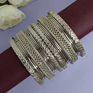 Fabricante indio mayorista proveedor de joyería oxidado antiguo Boda nupcial pulsera brazaletes conjunto para mujeres - Product Image 4