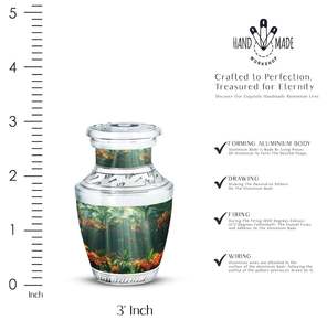 Urnas forestales biodegradables para cenizas de cremación modernas para cenizas humanas recuerdo urnas decorativas para cenizas urnas de entierro verde - Product Image 3