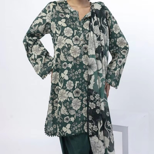 Vestidos indios paquistaníes para mujer, 3 uds., vestido informal para césped, nuevos diseños 2025, traje Shalwar Kameez para mujer en MOQ bajo - Product Image 1