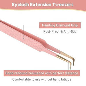 Pinces à épiler professionnelles en acier inoxydable à pointe en fibre pour laboratoire et électronique Pinces à épiler à pointe en fibre - Product Image 5