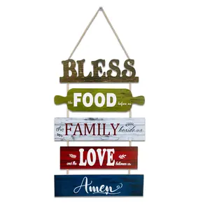 Wall decoration wall hanging American country wooden sign home background wall decoration wooden sign board painting mural