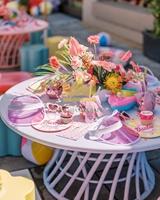 Ensemble table et chaises rondes en rotin pour enfants - Meubles élégants et durables pour les jeux, les fêtes et les activités de plein air des enfants
