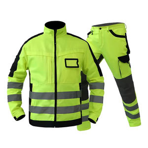 Combinaison de travail personnalisable en coton imperméable et respirant à manches longues, uniformes pour hommes de haute qualité, fourniture d'usine OEM - Product Image 2