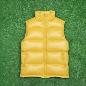 Gilet matelassé pour homme sans manches, fermeture éclair intégrale, grande taille, logo personnalisé, haute qualité, chaud, léger, vestes matelassées pour homme, fabrication sur mesure - Product Image 3