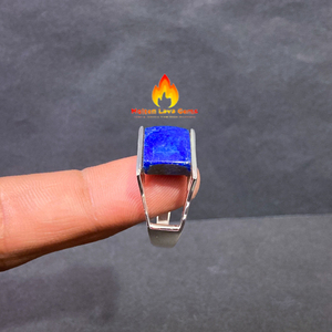 Bagues en argent Sterling 925 pour hommes Lapis Lazuli pierre bague pour hommes pierres précieuses naturelles bagues en argent bijoux fins cadeau de luxe pour hommes - Product Image 6