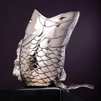 Seau à glace décoratif moderne en aluminium fait main Zahid Exports, artisanat de table écologique pour salle de banquet et table à manger