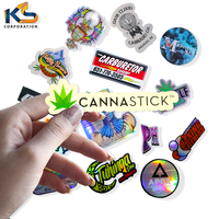 Autocollants en vinyle PVC imprimés UV couleur personnalisée, design de logo, autocollants adhésifs imperméables, respectueux de l'environnement, découpés à la forme, décalcomanies murales de haute qualité