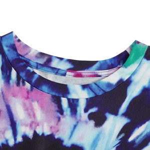 Hot Online Selling Men's 100% Cotton T-Shirt Custom Color <b>Tie</b> Dye Printing Anti-Wrinkle Quick Dry <b>Knitted</b> Fabric Solid Pattern - Product Image 5