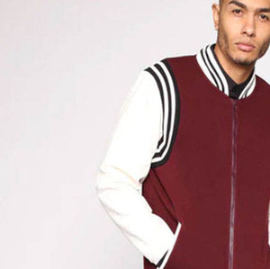 Vente en gros Veste universitaire personnalisée en chenille avec logo brodé pour hommes et femmes Veste de baseball d'hiver à col montant et manches longues - Product Image 5