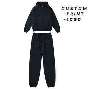 Conjunto de Sudadera y Pantalones Deportivos Estilo Acid Wash OEM 2026, Ligeros, 100% Algodón - Product Image 3