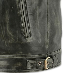 แจ็กเก็ตหนังสำหรับผู้ชายเสื้อแจ็คเก็ตหนังฤดูหนาวแบบมืออาชีพ - Product Image 4