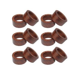 Juego de Anillos para Servilletas de Madera Ecológicos Modernos para una Cena Sostenible, Mesas Minimalistas de Estilo Rústico, Bodas y Eventos - Product Image 1