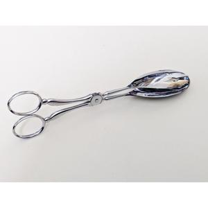 Pinzas para ensaladas y tostadas de acero inoxidable con acabado pulido de espejo, ideal para el hogar, hotel y comedor, elegante herramienta de servicio hecha a mano - Product Image 1