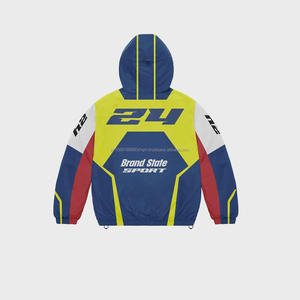 2025 nueva ropa de calle de talla grande personalizado sublimado impreso rompevientos conjunto de chándal de dos piezas para hombre - Product Image 4