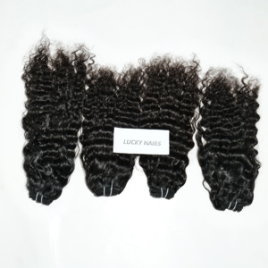 มัดผมมนุษย์แบบม้วนผมสีดำมัดอินเดียสำหรับต่อผมมนุษย์แบบธรรมชาติเรมี่ผลิตจาก100% - Product Image 3