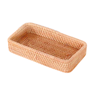 VENTE CHAUDE Panier en rotin tissé à la main pour cuisines salles de bains et salles de séjour idéal pour le rangement du garde-manger ou les présentoirs décoratifs - Product Image 1